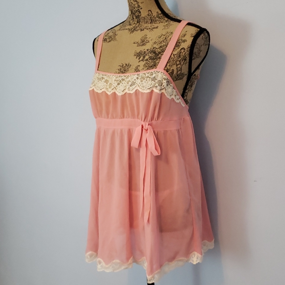 Victoria's Secret Pink Lace Slip - Picture 3 of 6